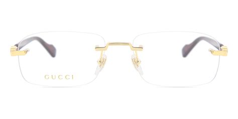 Gucci GG1221O 003 Eyeglasses in Gold.